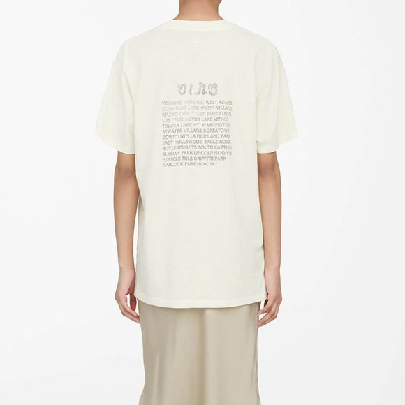 Anine Bing LILI TEE CREAM - Picture 5 of 7